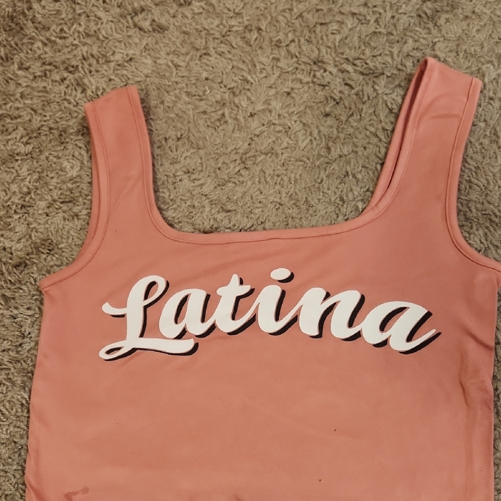 Occasion Pink Crop Top In Size Medium